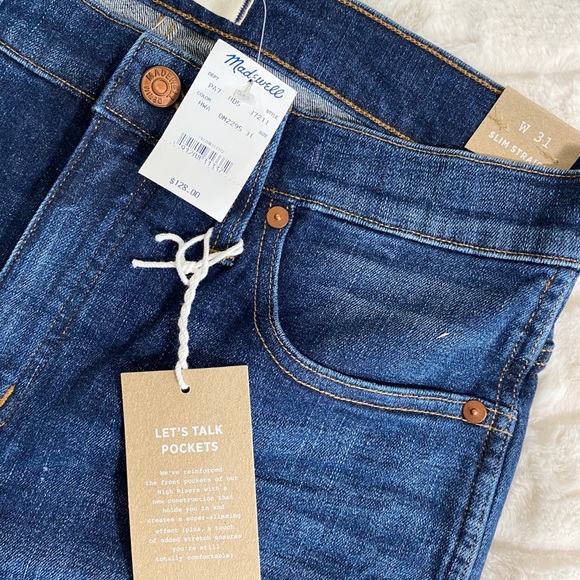 NWT Madewell Slim Straight Jeans | Size 31 - Picture 3 of 9